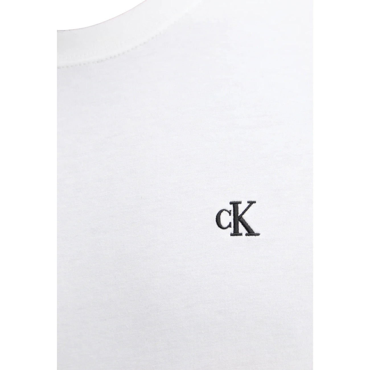 2447121 Calvin Klein Jeans T-shirt Bianca Maniche Lunghe Uomo