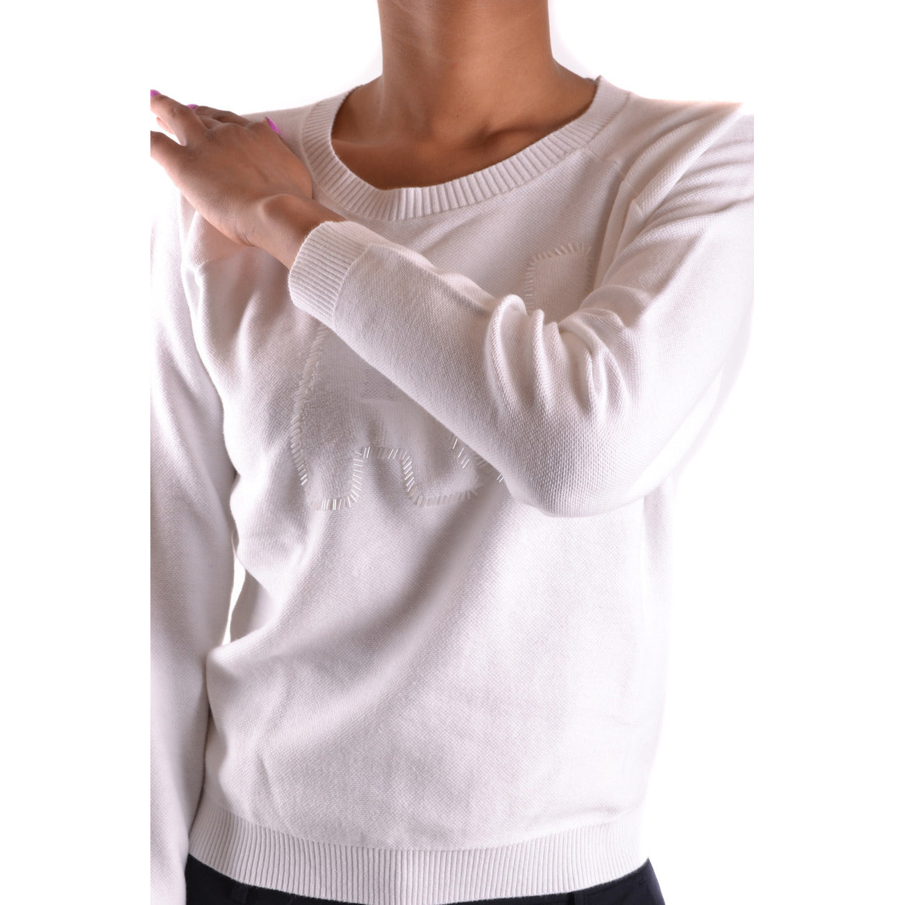 2430979 Armani Jeans Maglia Bianca Donna