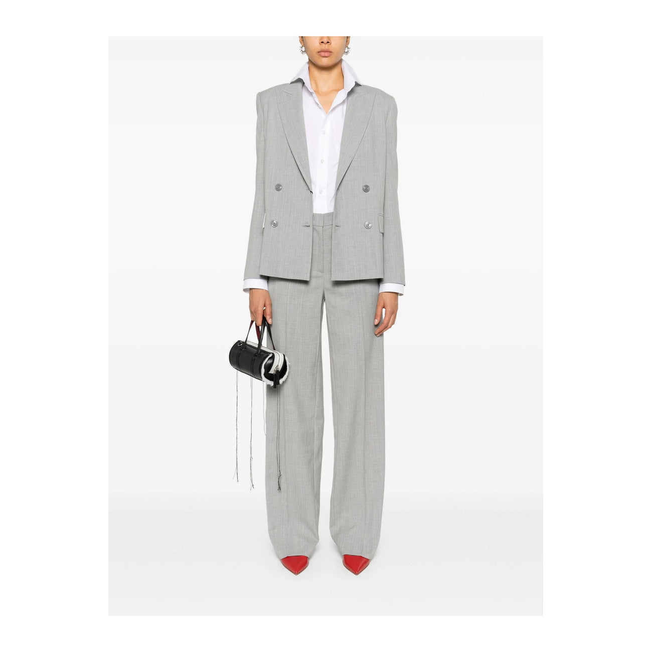 489544 Twinset Pantaloni Grigi Donna Primavera/Estate