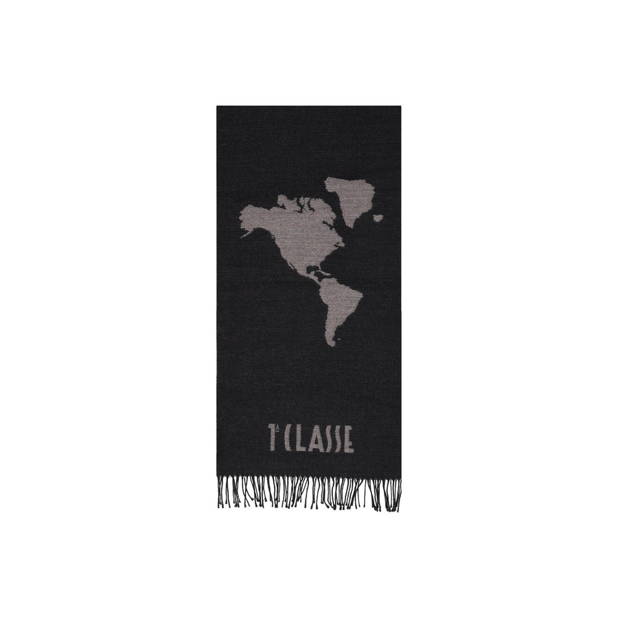 Alviero Martini 1A Classe Sciarpa Jacquard Geo Black and Powder