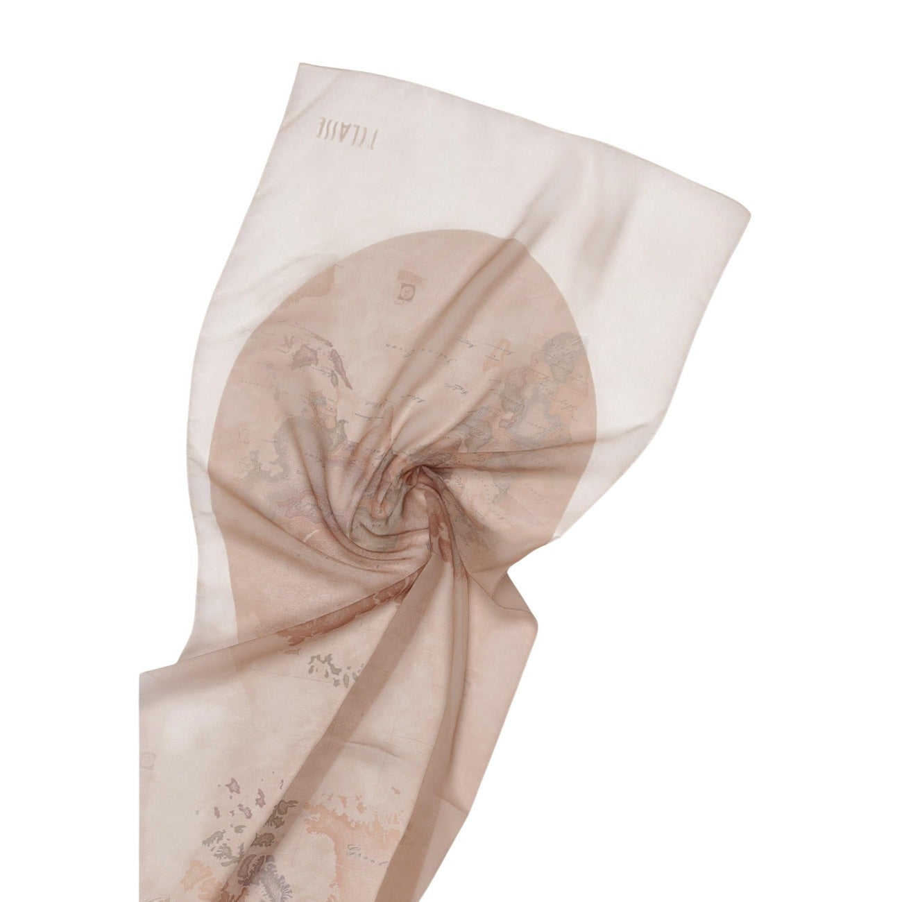 2457540 Alviero Martini Prima Classe Sciarpa Beige Stampa Donna