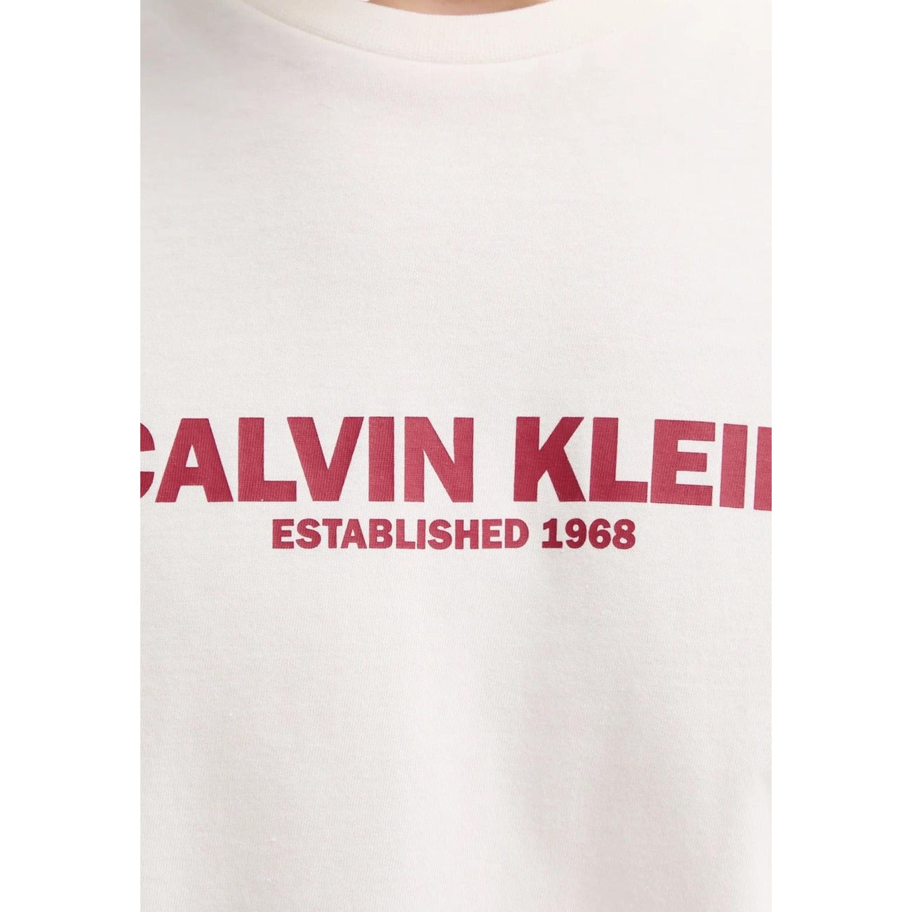 2447849 Calvin Klein T-shirt Bianca Stampa Uomo