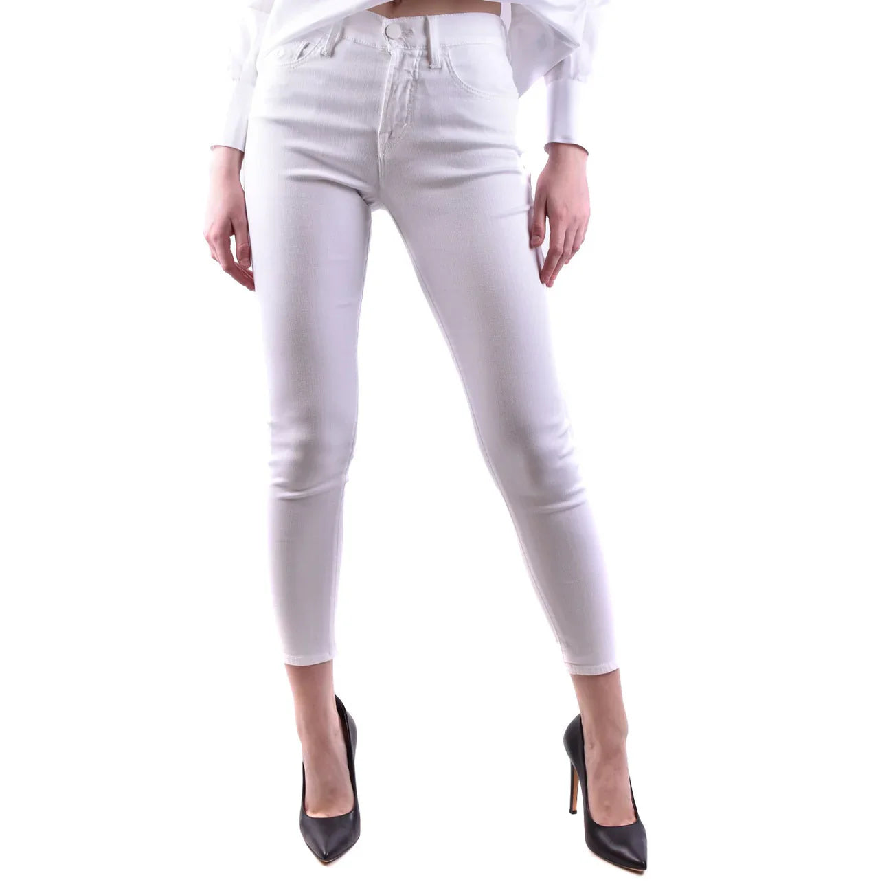 2437648 Jacob Cohen Jeans Bianchi Lyocell Cotone Made Italy Donna