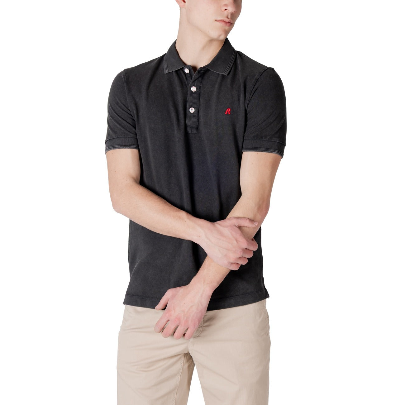 2413971 Replay Polo Nero Uomo