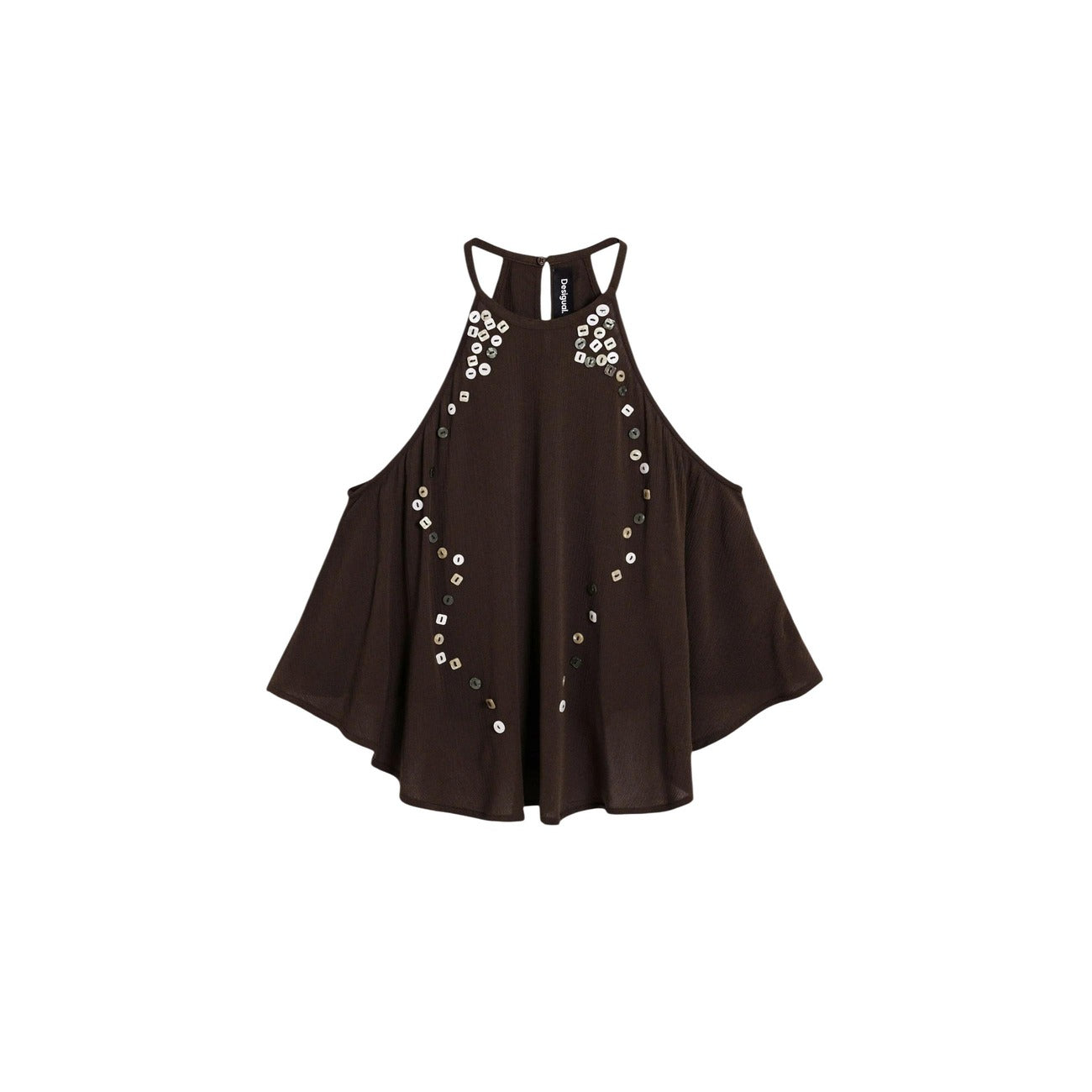 2458908 Desigual Top Marrone Donna