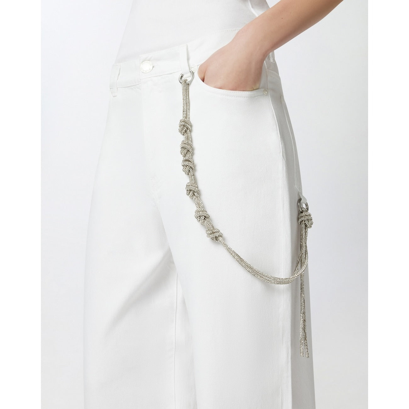 2473394 Pinko Pantaloni Bianco Donna