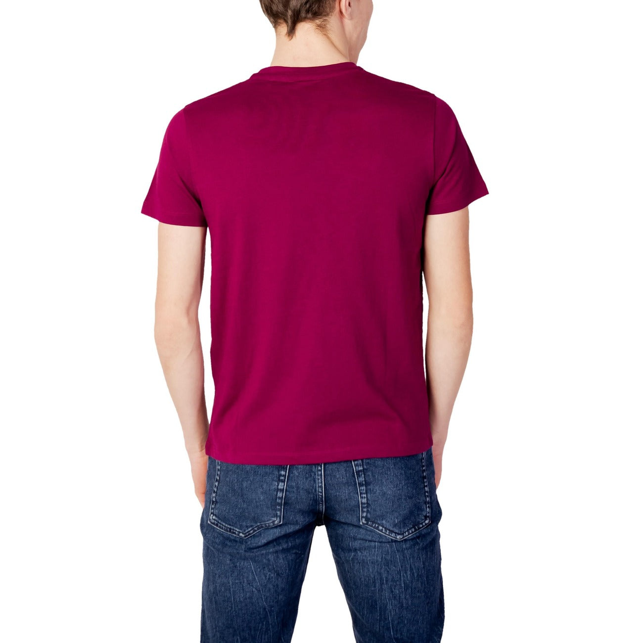 412131 U.S. Polo Assn. T-Shirt Bordeaux Monocromo Uomo