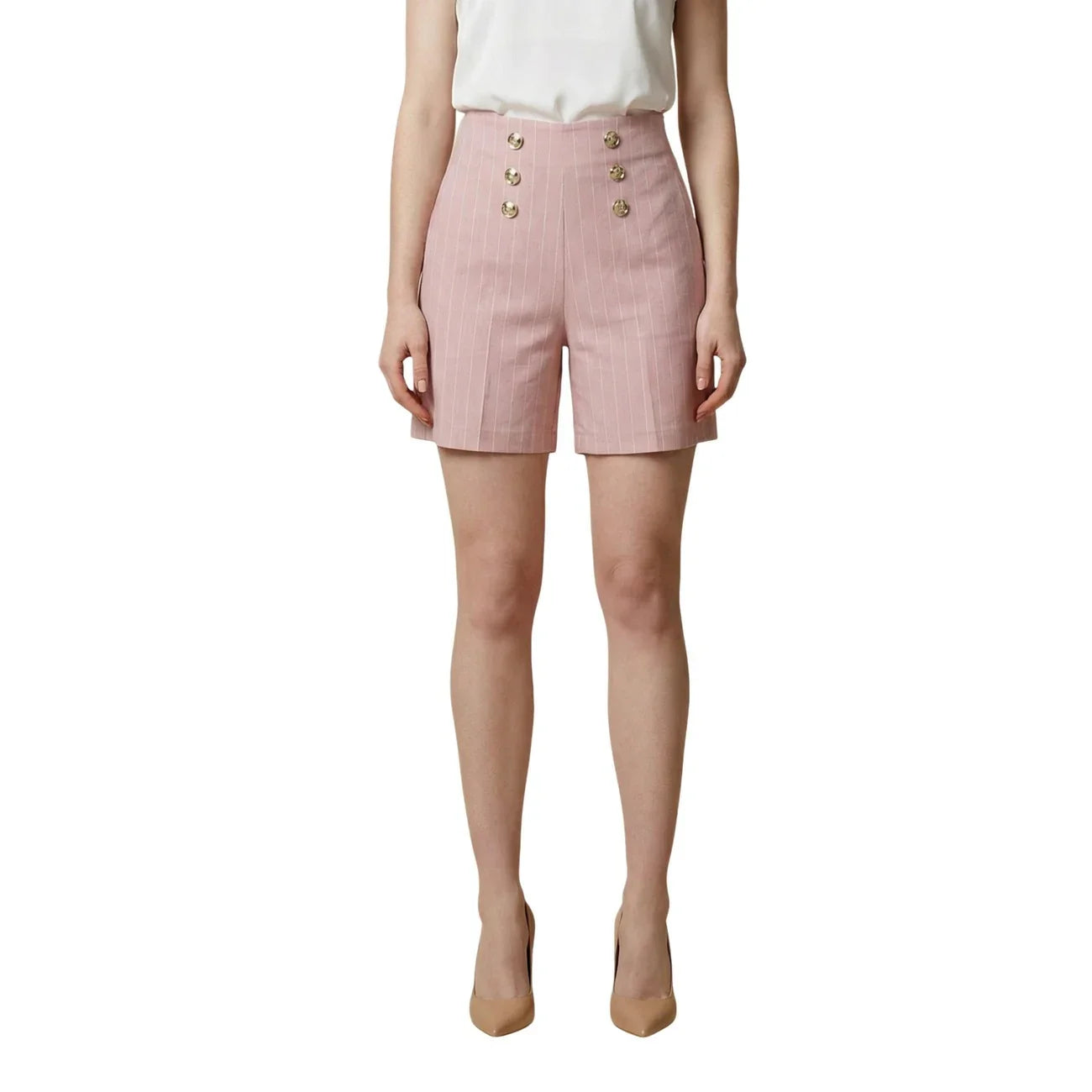 511749 Artigli Shorts Rosa Gessato Donna Primavera/Estate