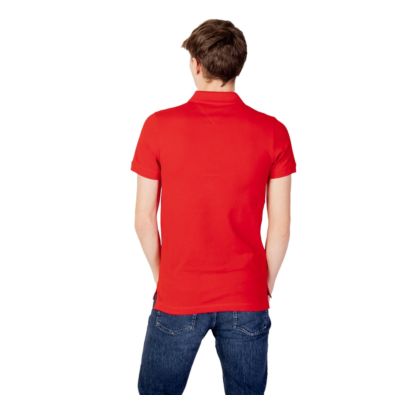 413539 Tommy Hilfiger Jeans Polo Rosso Uomo