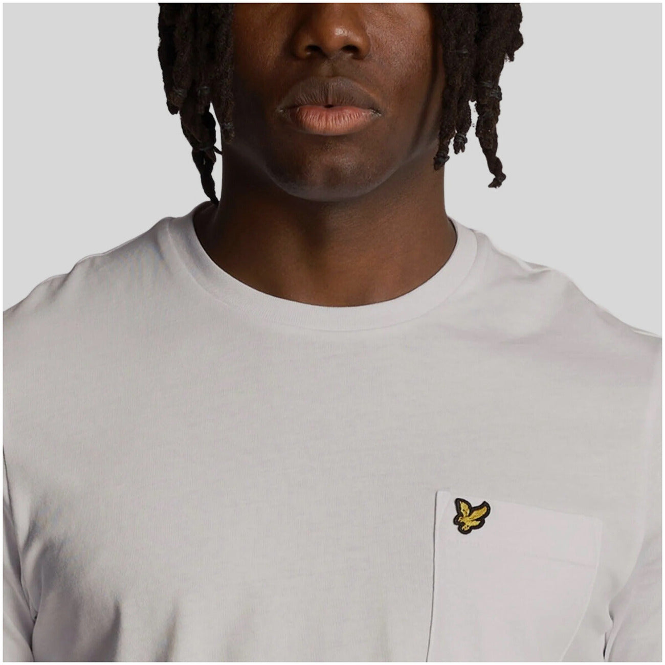 2324928 Lyle & Scott T-Shirt Bianco Stampa Tasca Uomo
