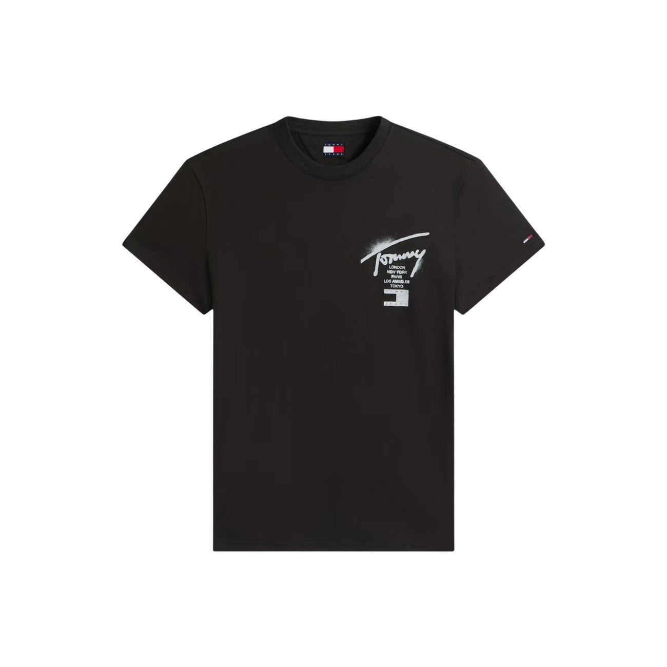 2452987 Tommy Hilfiger Jeans T-Shirt Nera Uomo