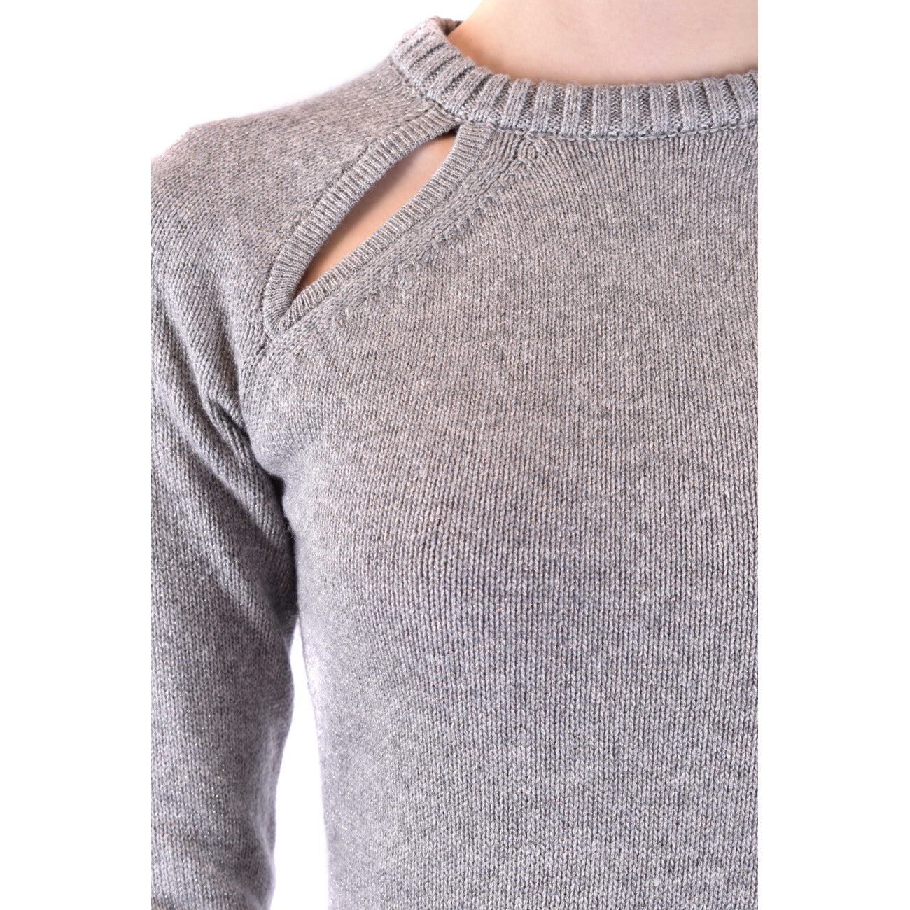 2430257 Chiara Ferragni Abito Grigio Corto Donna Lana Cashmere
