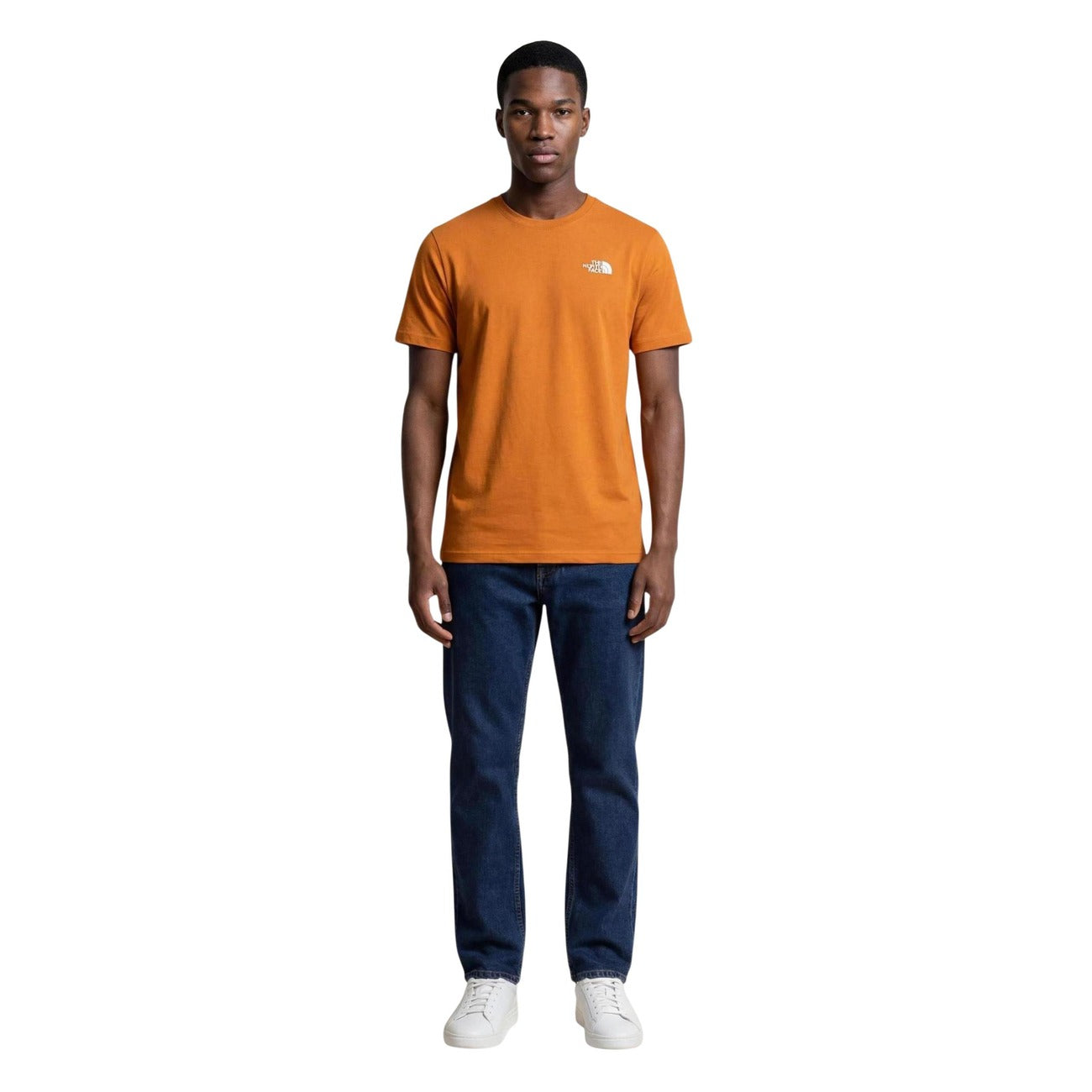 2456962 The North Face T-Shirt Arancione Stampa Uomo