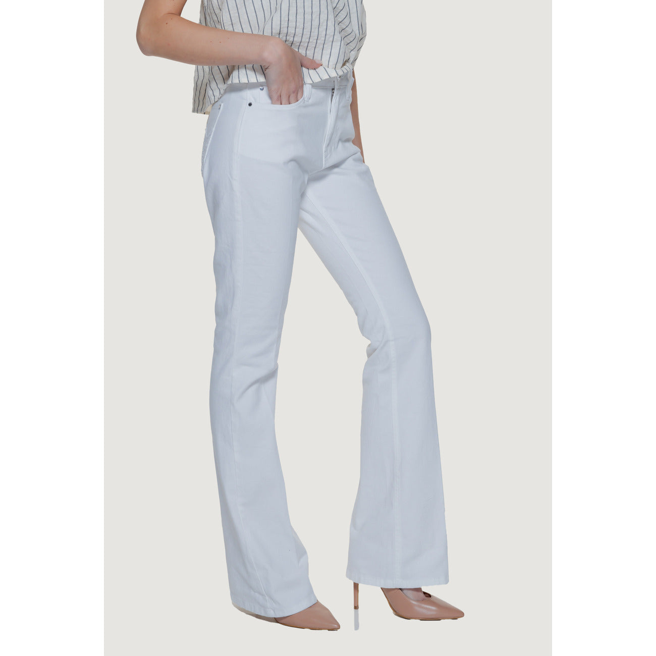 474177 Guess Pantaloni Bianco Donna Primavera/Estate