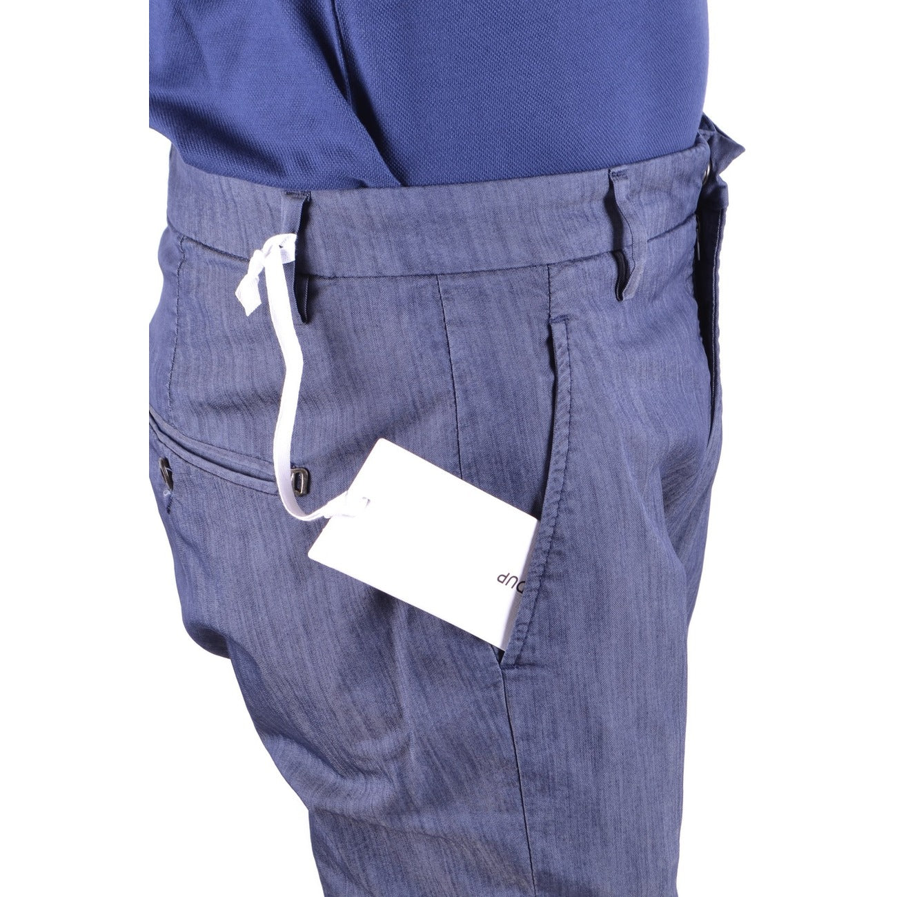2429774 Dondup Pantaloni Blu Cotone Poliammide Elastan Uomo