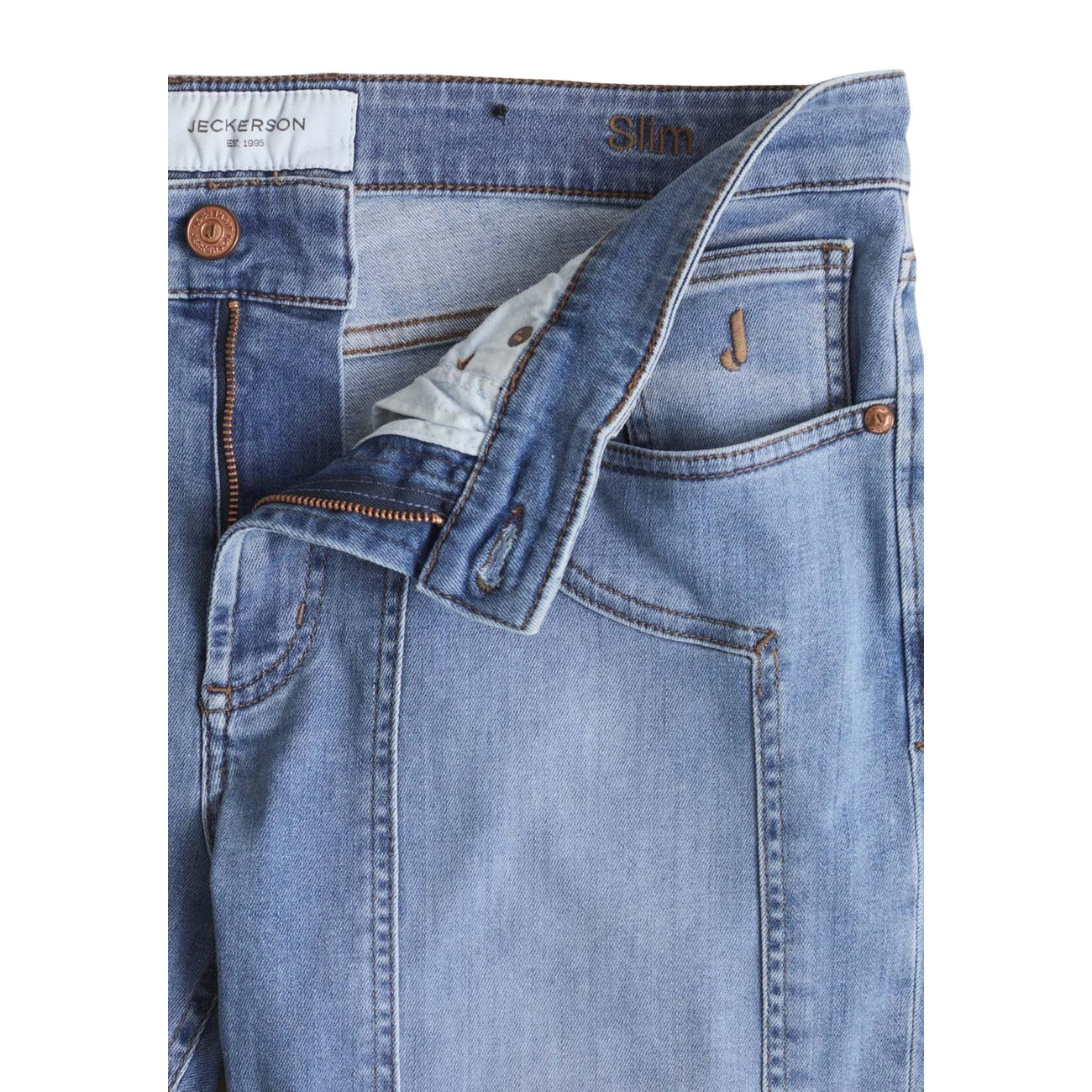 2458462 Jeckerson Jeans Azzurro Cotone Organico Uomo