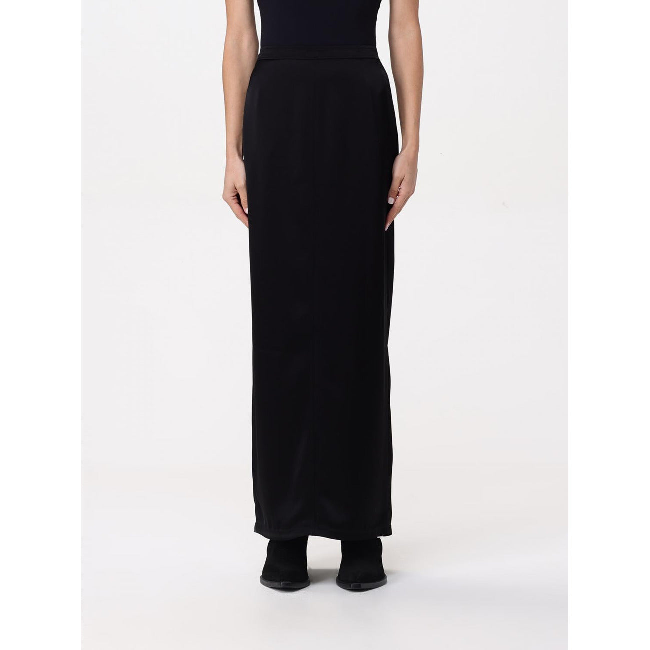 2438344 Pinko Gonna Nera Donna Acetato 91% Cerniera