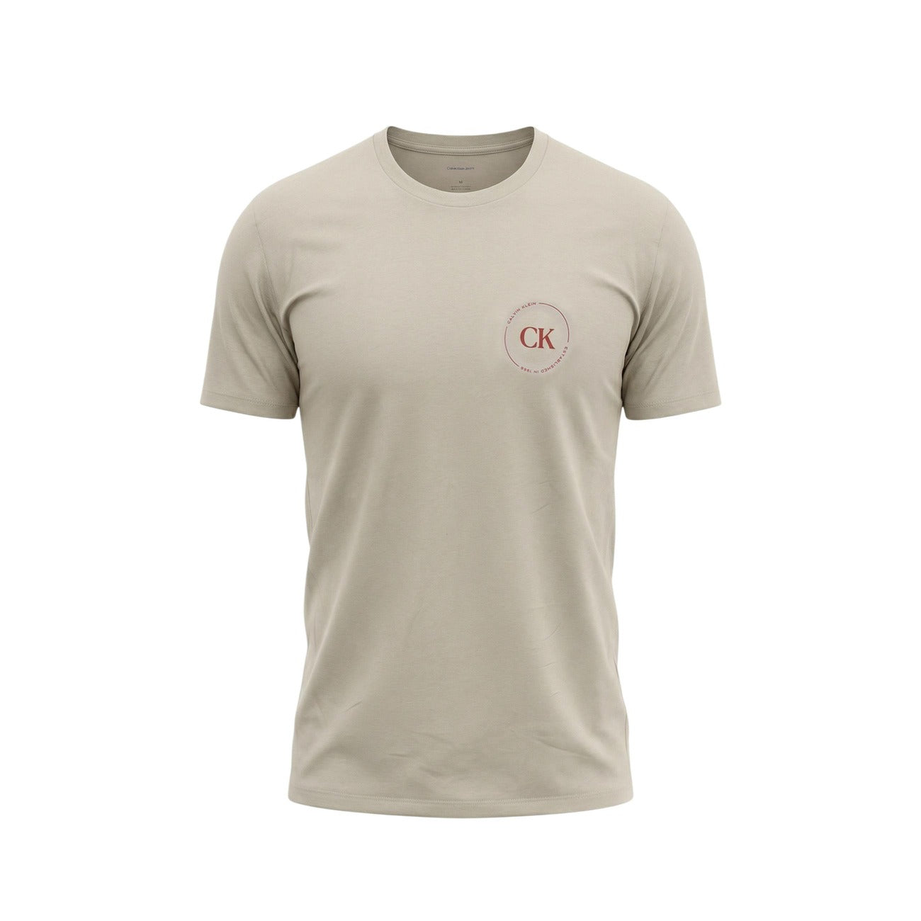 2452643 Calvin Klein Jeans T-Shirt Beige Uomo