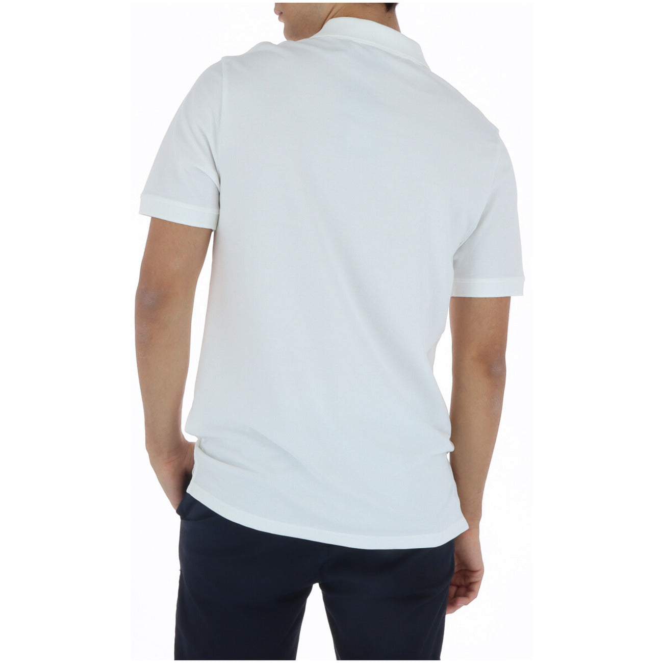 2217286 Lyle & Scott Polo Bianca Cotone Elastan Colletto Polo Uomo