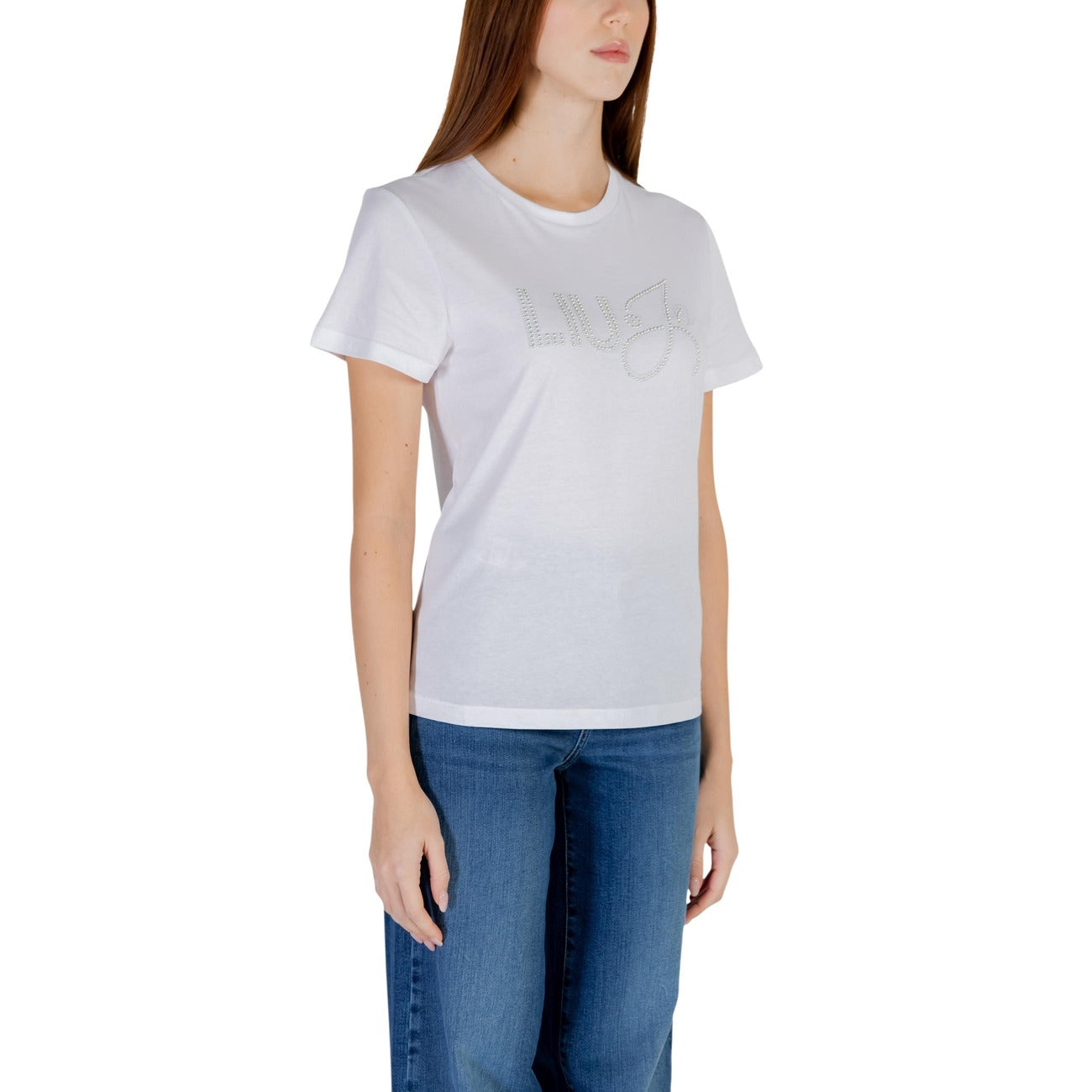 505260 Liu Jo T-shirt Bianca Cotone Donna
