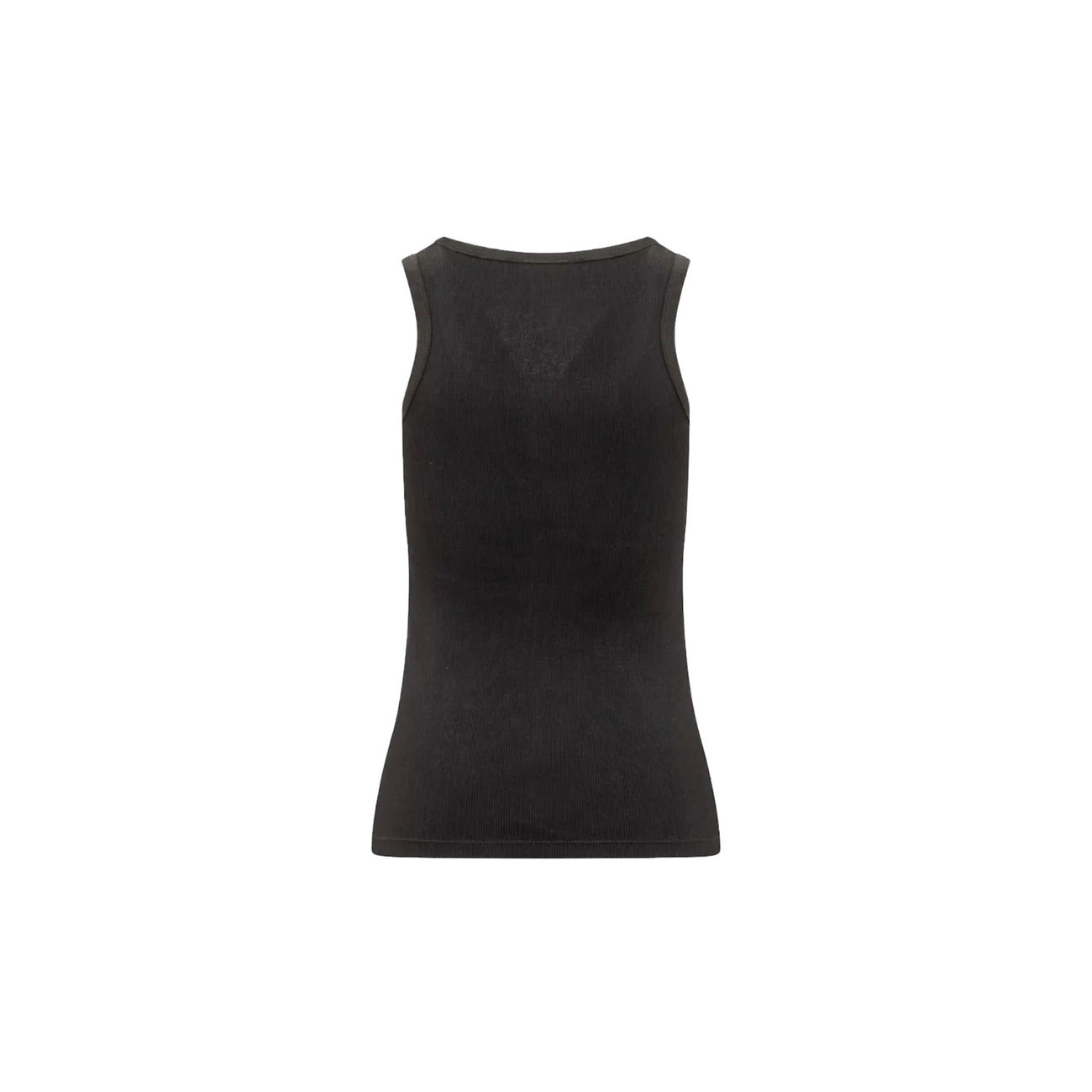 2422978 Pinko Canotta Nera in Cotone con Spalline Donna