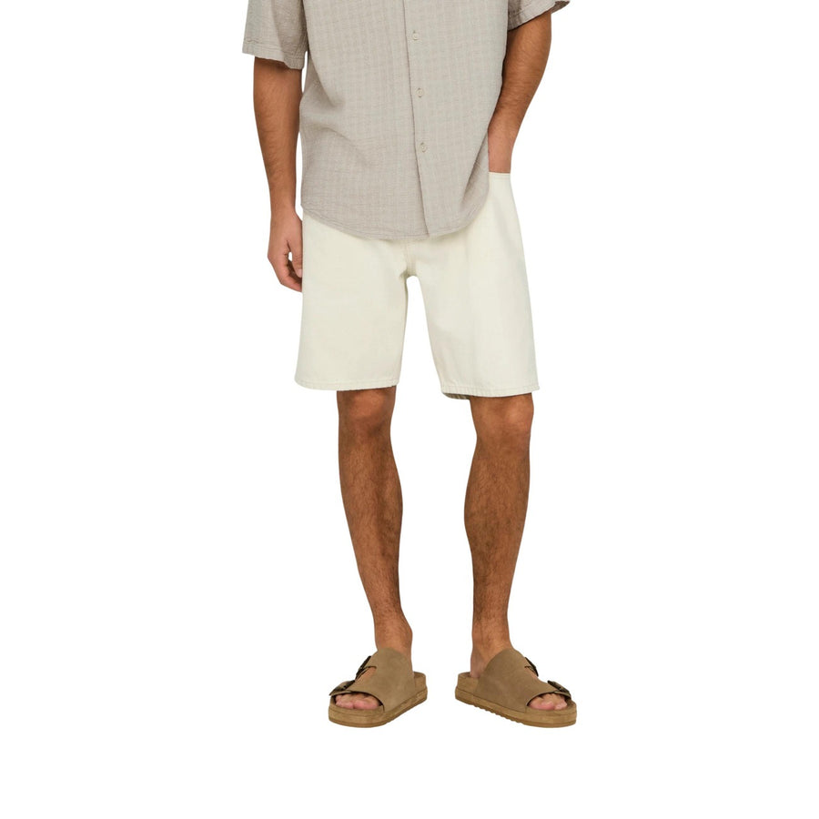 Bermuda Uomo Onsedge Loose Fit Ecru Shorts 22032044