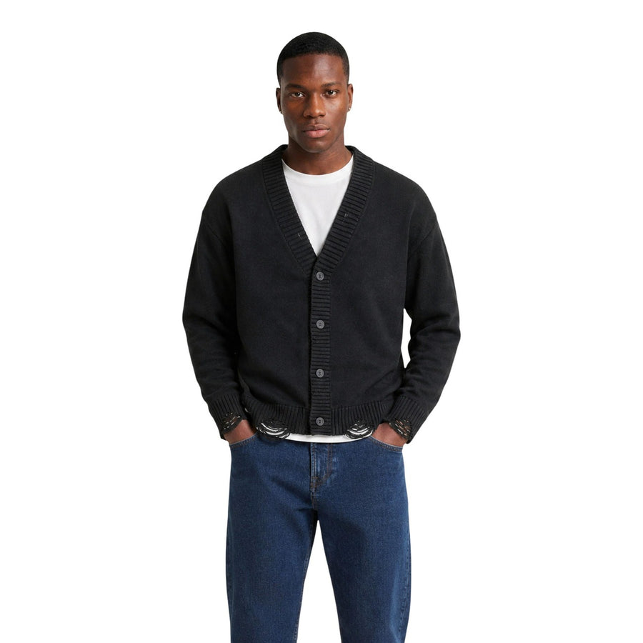 Maglia Uomo Onstune Distressed Cropped Cardigan Knit