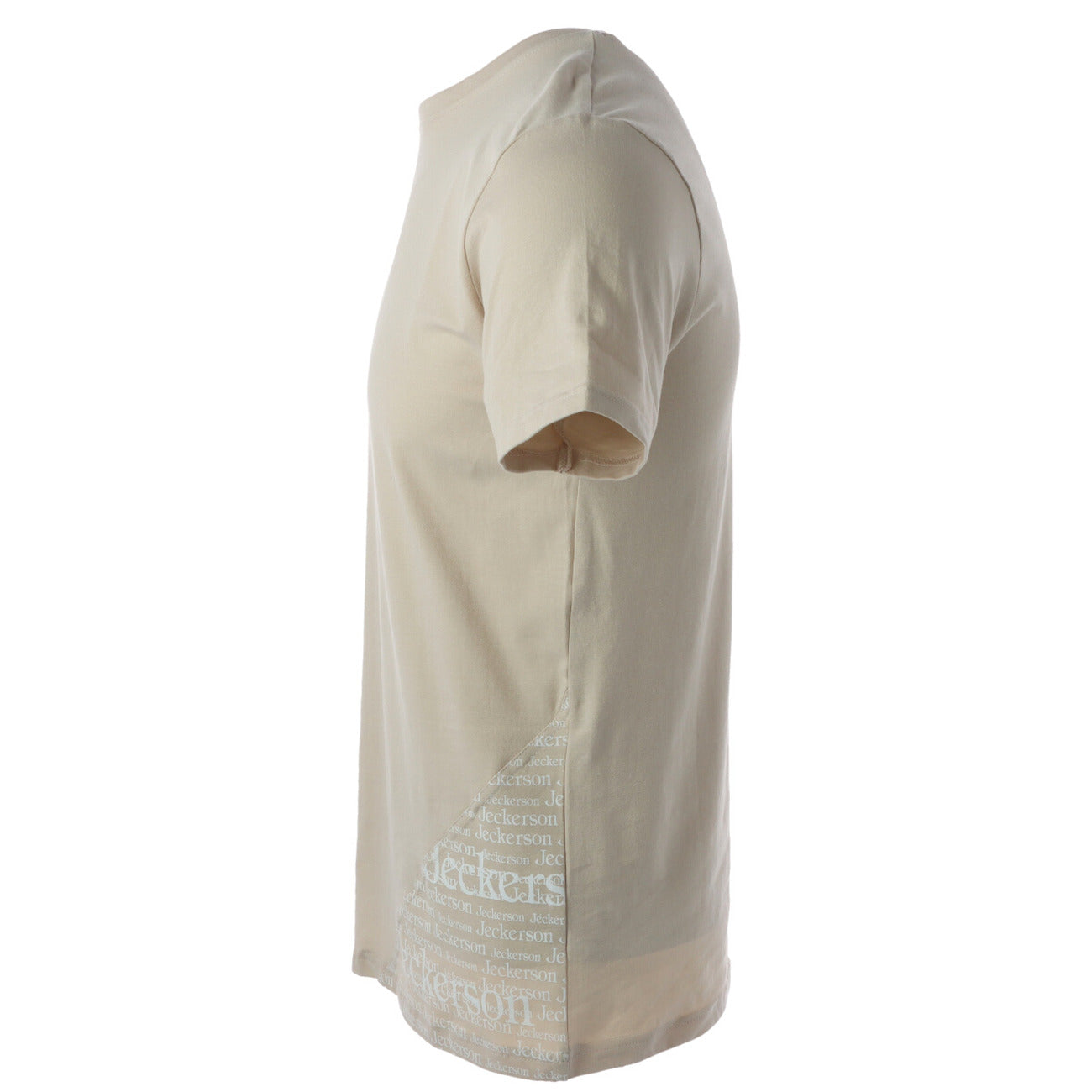 362230 Jeckerson T-Shirt Beige Cotone Elastan Slim Uomo