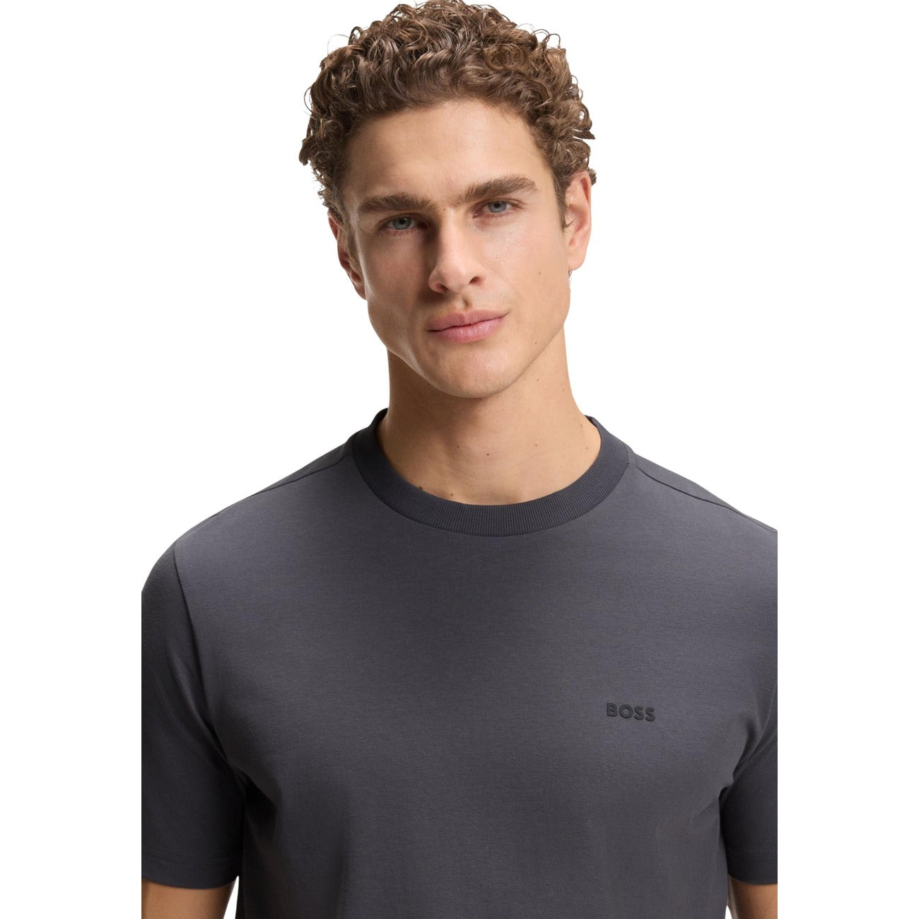 2460260 Boss T-Shirt Grigia Uomo