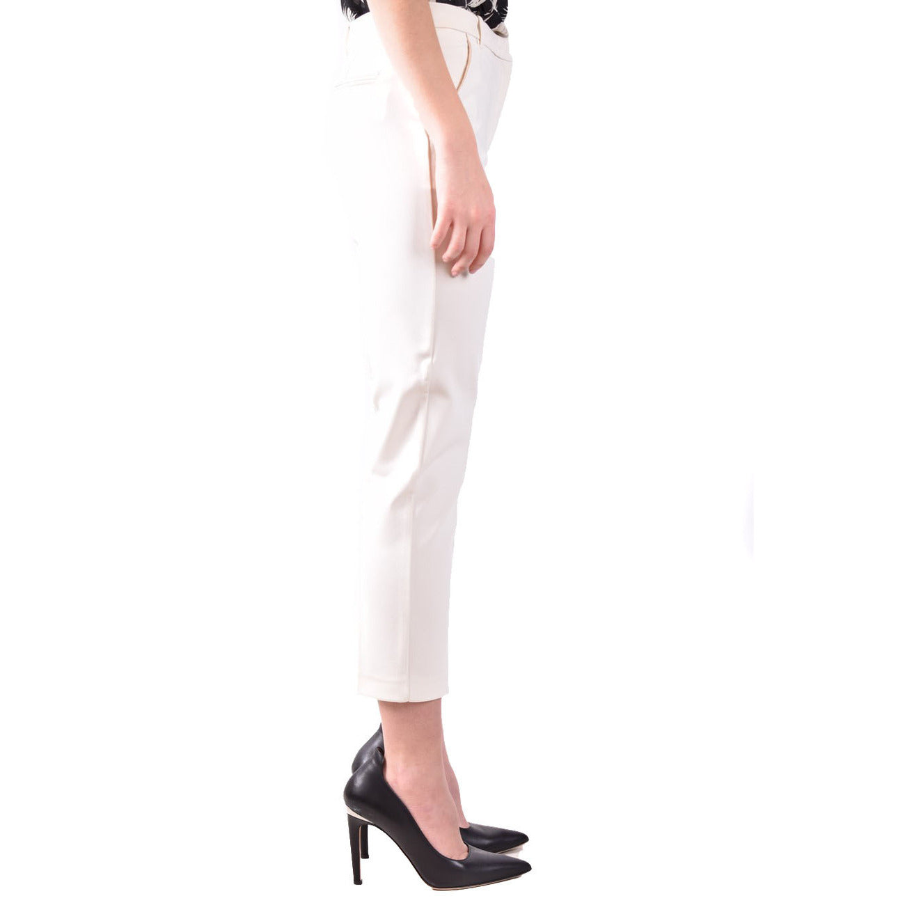 2425933 Pinko Pantaloni Bianchi Donna Viscosa 60% Poliammide 30%