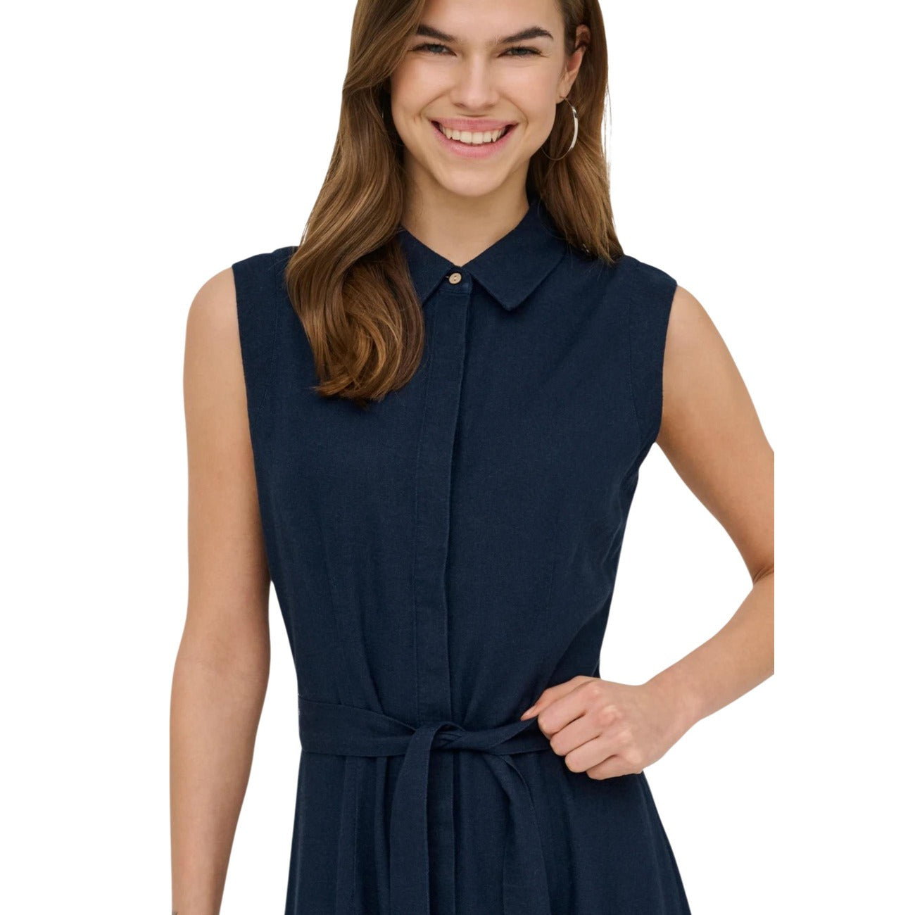 515649 Only Abito Blu Lungo Donna
