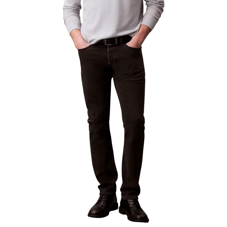 Essential Slim Fit Black Denim Jeans Uomo