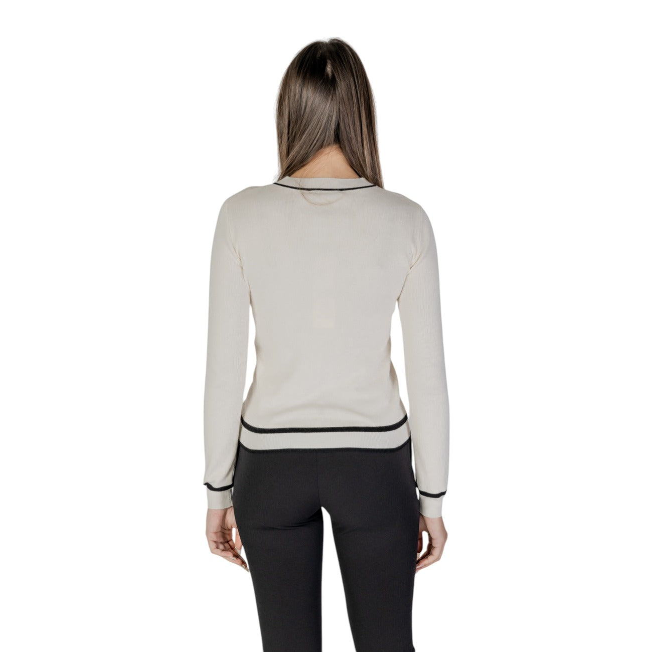 483084 Morgan De Toi Maglia Beige Maniche Lunghe Bottoni Donna