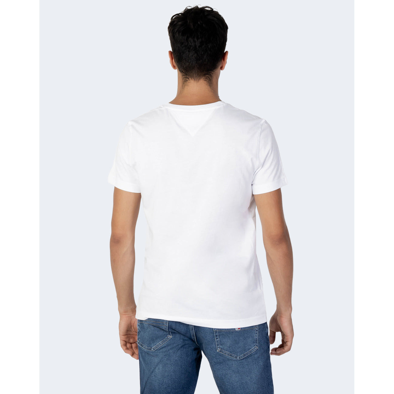 371190 Tommy Hilfiger Jeans T-Shirt Bianco Monocromo Uomo