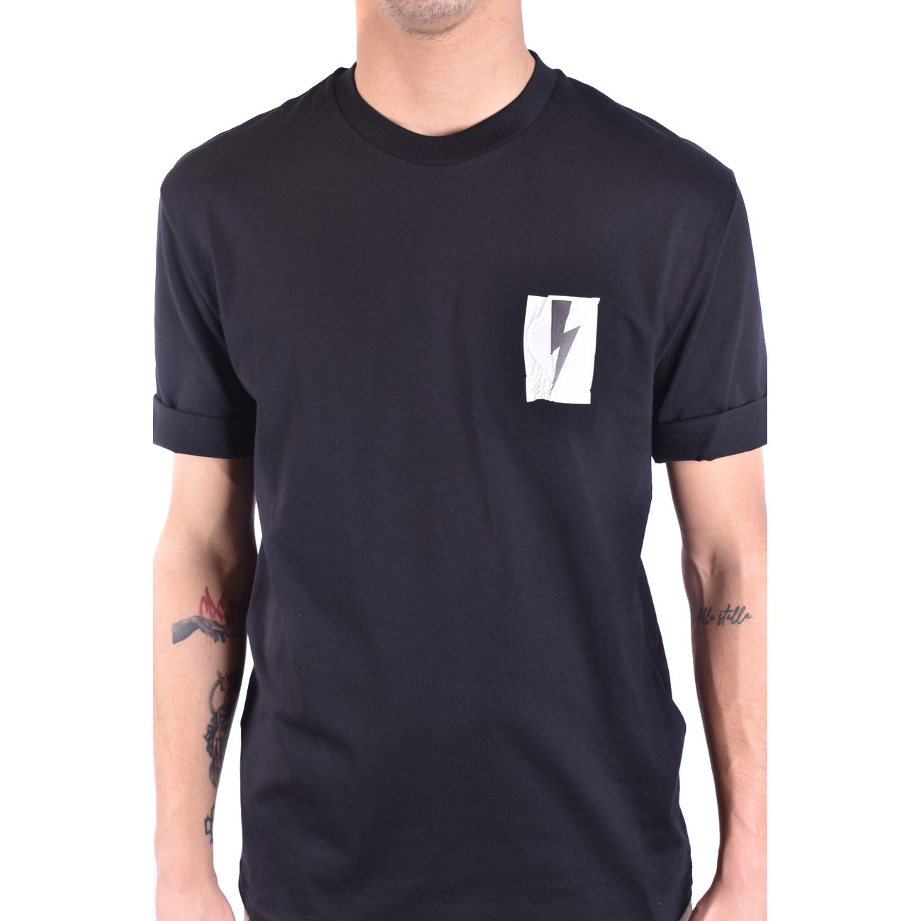2430992 Neil Barrett T-Shirt Nera Stampa Uomo