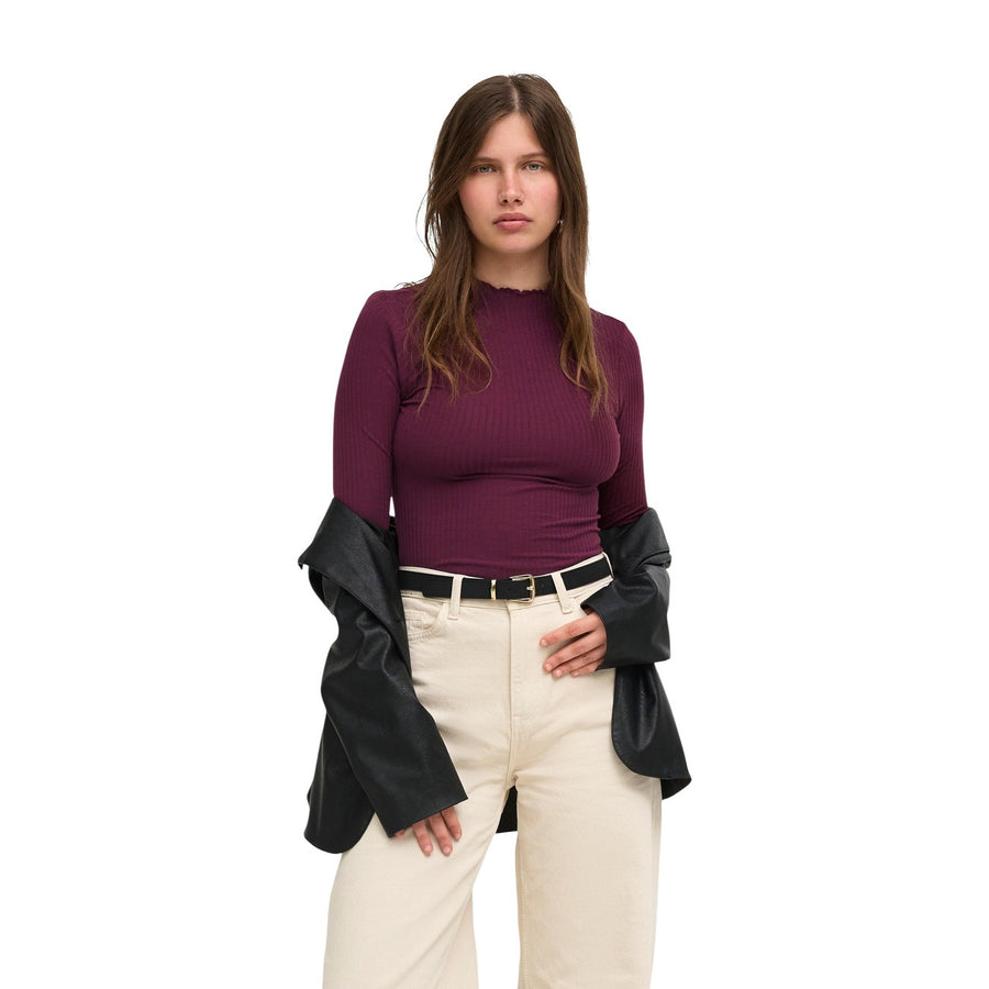 Emma Long Sleeve High Neck Top Noos Jrs Maglia Donna