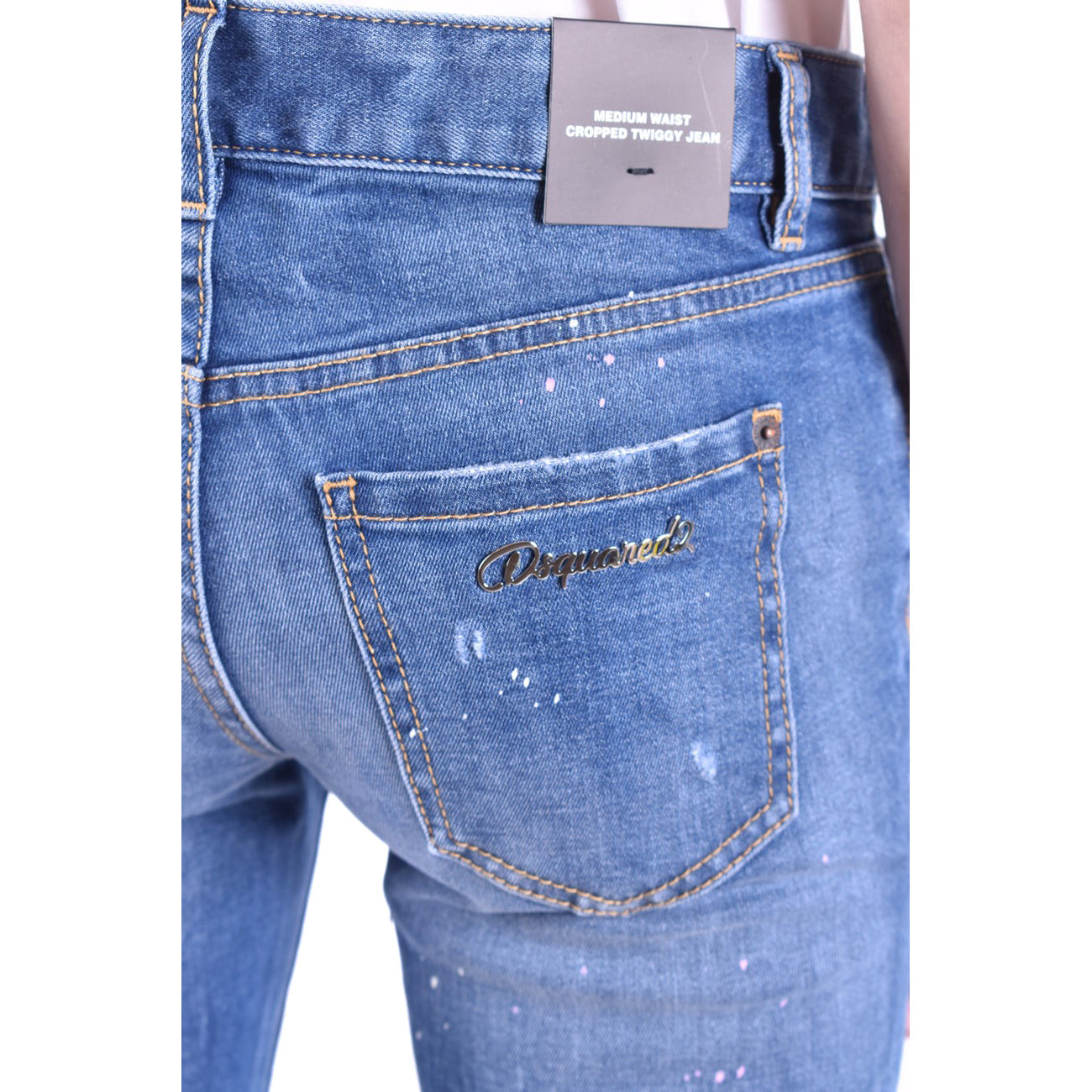488580 Dsquared2 Jeans Blu Effetto Consumato Donna Primavera/Estate