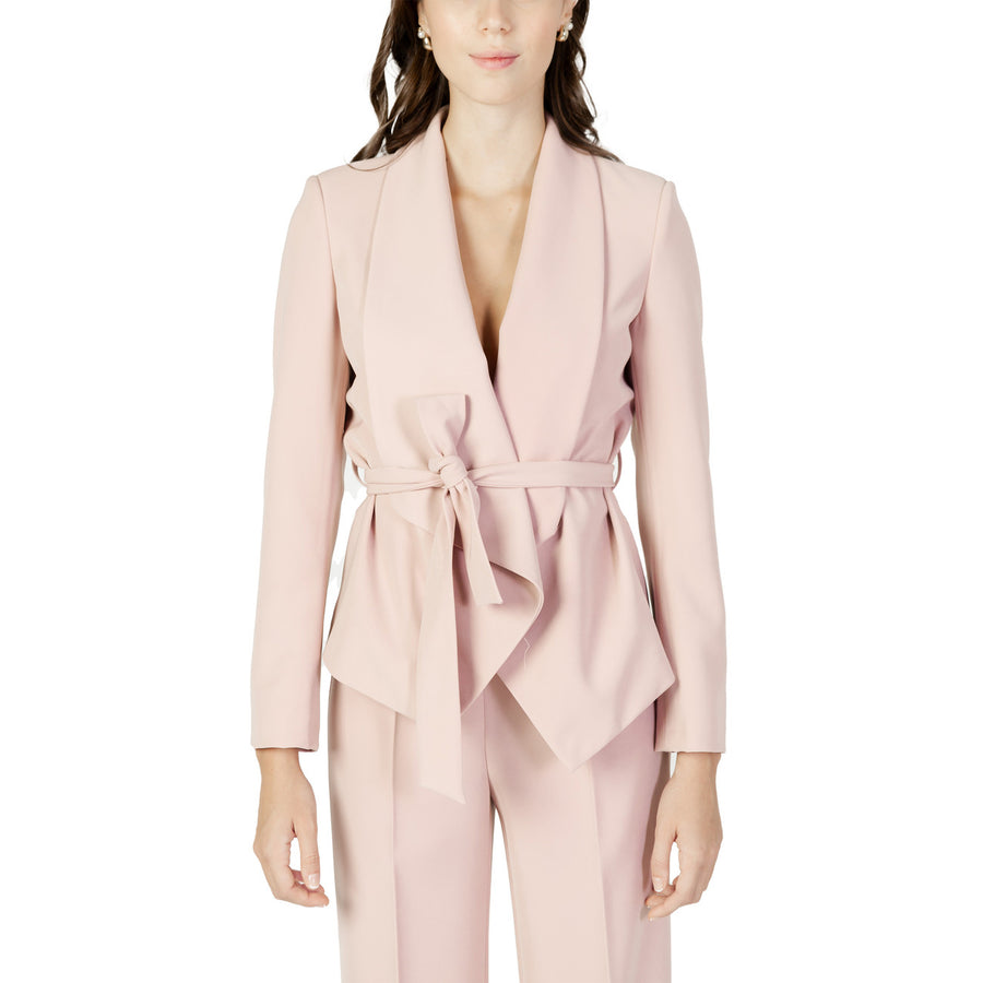 Blazer Fluido con Cintura Annodata Linea Ralph Rosa Cipria
