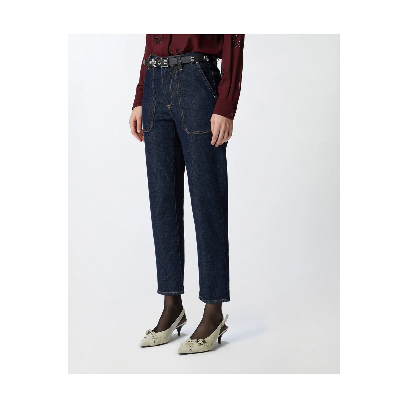 2438294 Pinko Jeans Blu Donna Cotone 99% Tasche