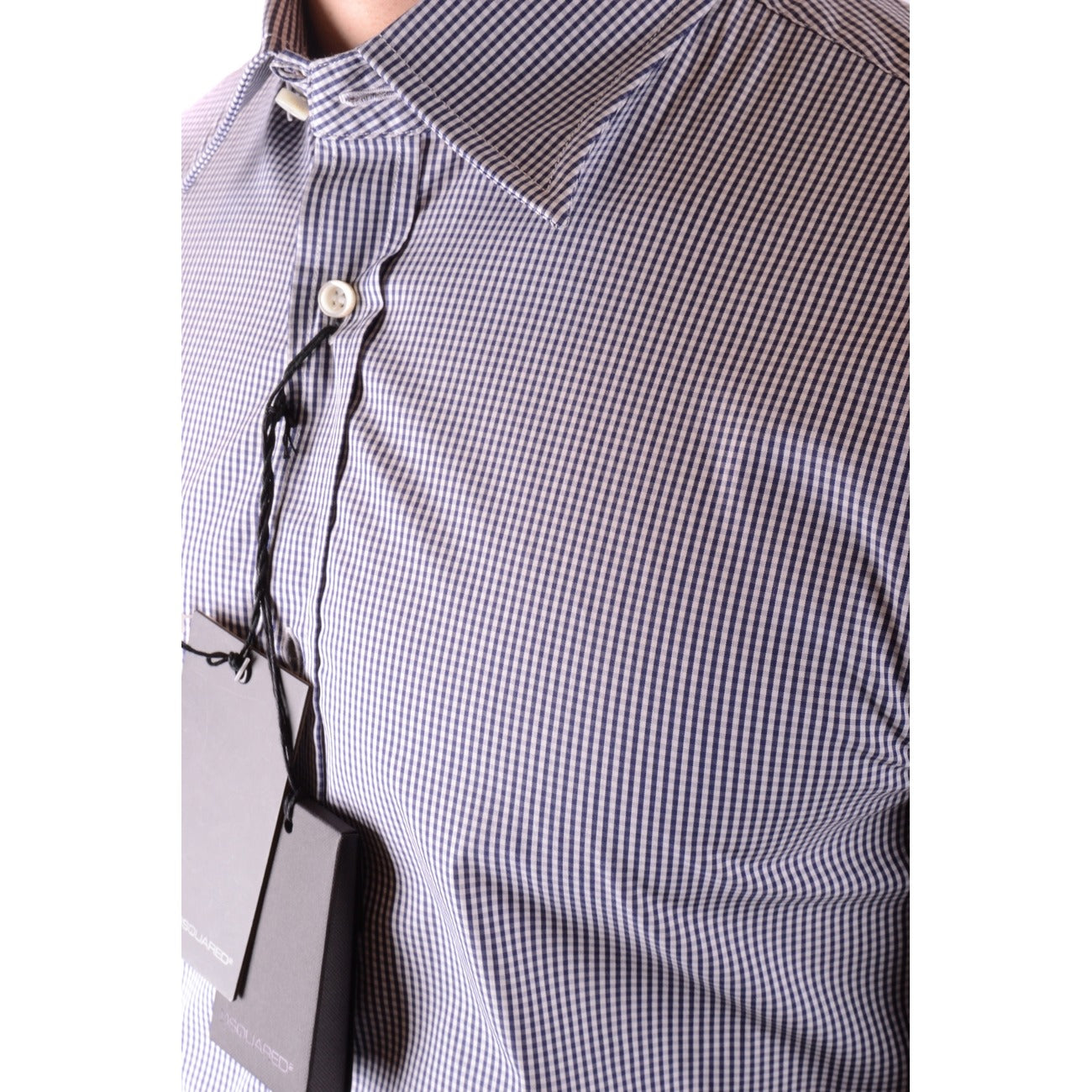 2425186 Dsquared Camicia Multicolore Quadri Cotone Uomo
