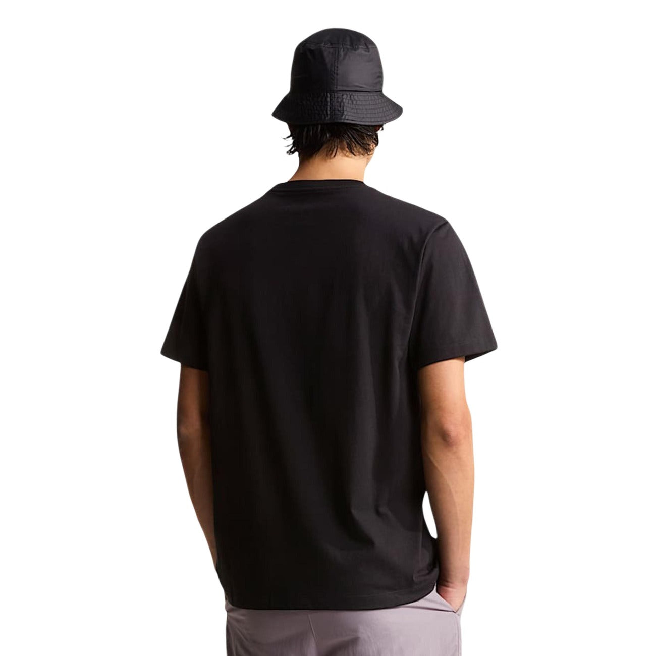2450493 The North Face T-Shirt Nera Cotone Poliestere Uomo