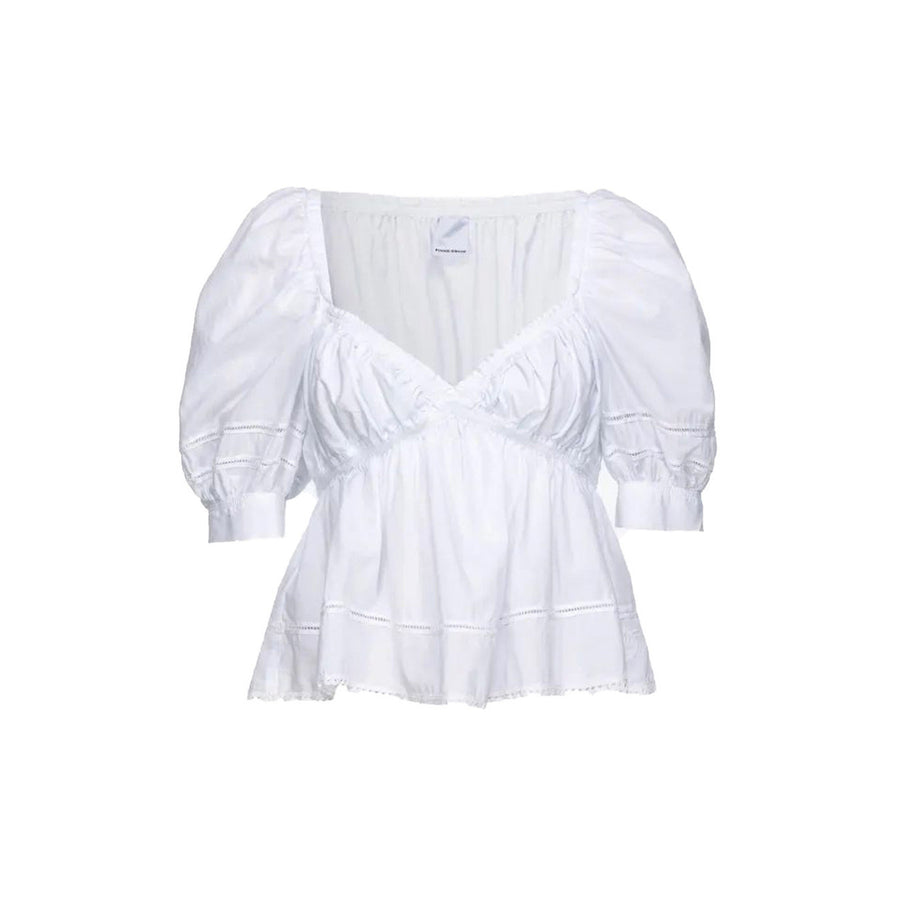 Top in Mussola con Ricamo "Acerenza"