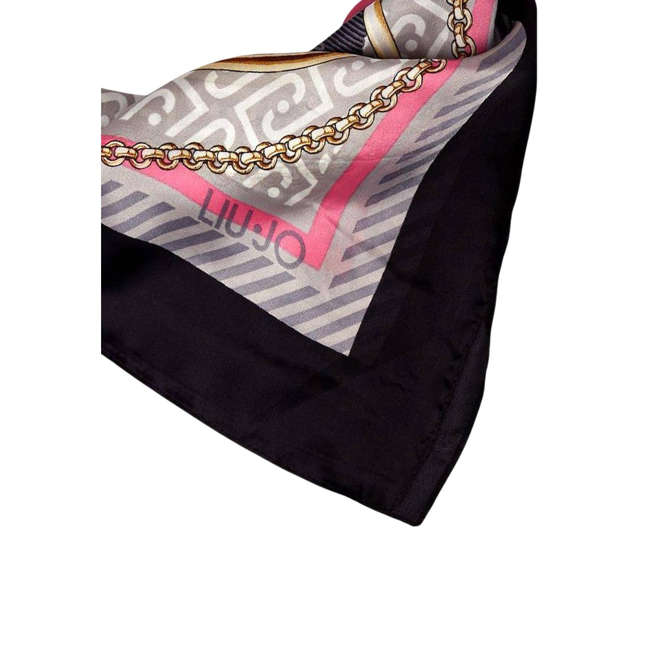 2449909 Liu Jo Sciarpa Nero Stampa Donna