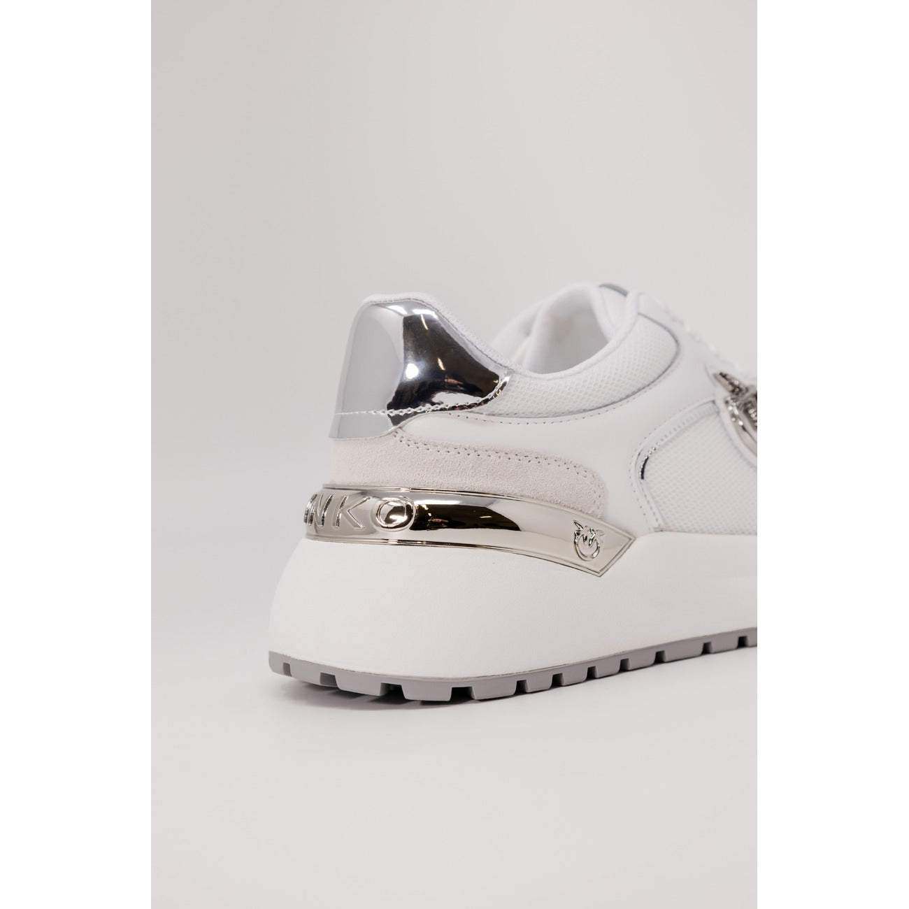 2195775 Pinko Sneakers Bianche Donna Pelle 100% Suola Gomma