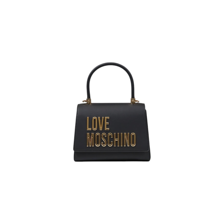 Borsa a Mano Laminated Bold Love Top-Handle Nero