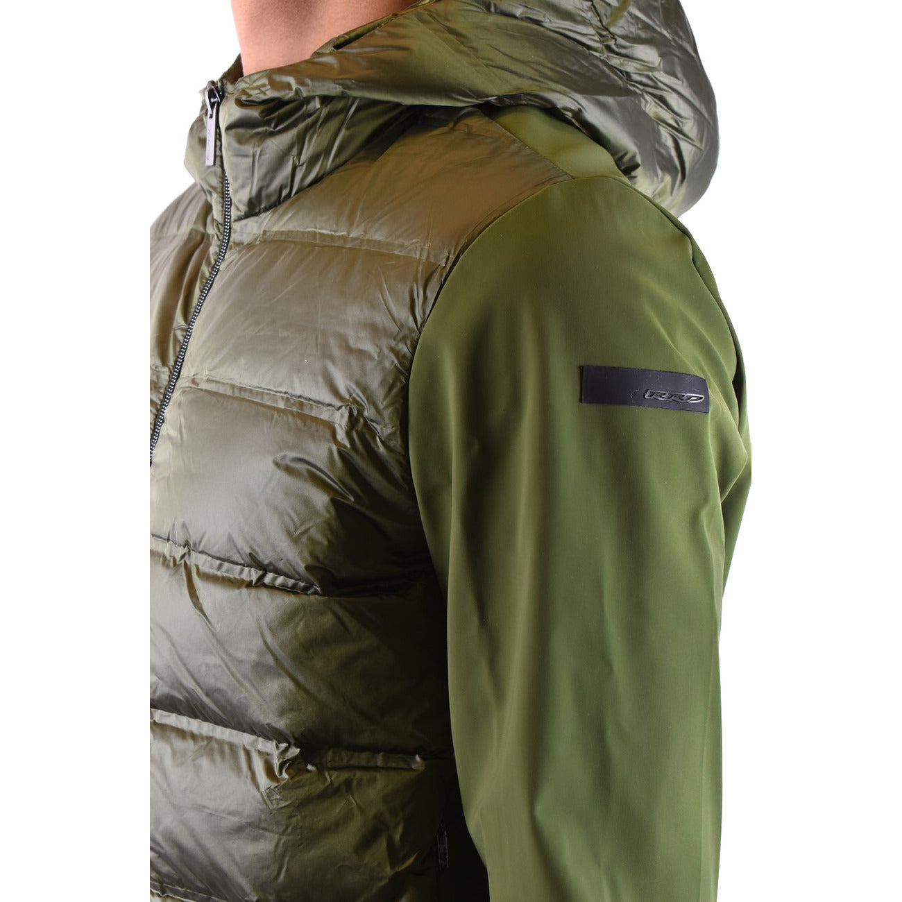 2432928 Rrd Giubbotto Verde Elastan Uomo