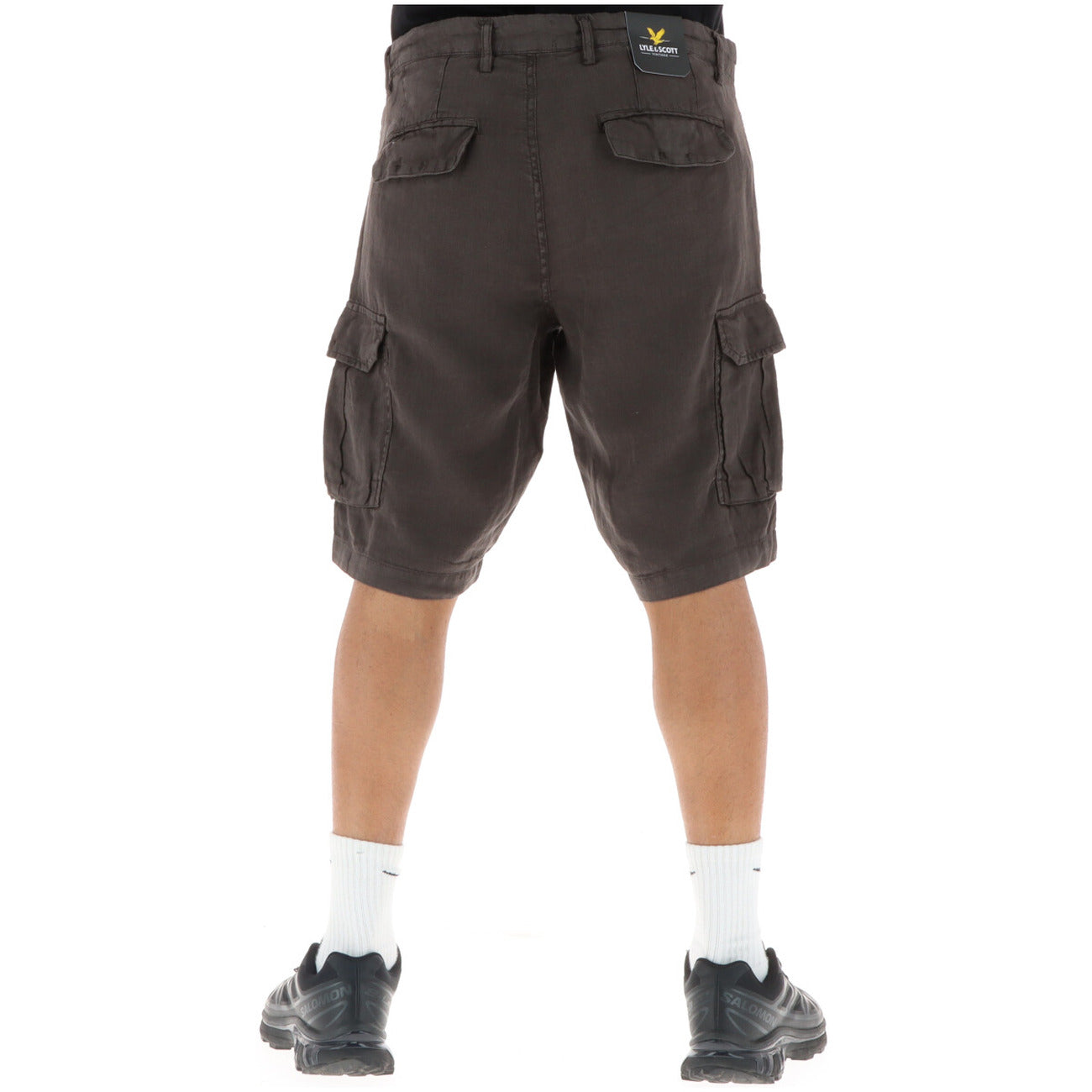 2440671 Lyle & Scott Bermuda Grigio Lino Uomo