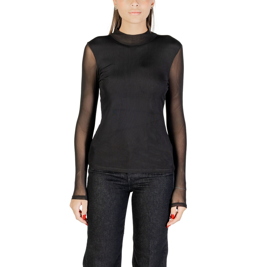 Onlglg New Mesh Mock Neck L/S Top Noos 15141298
