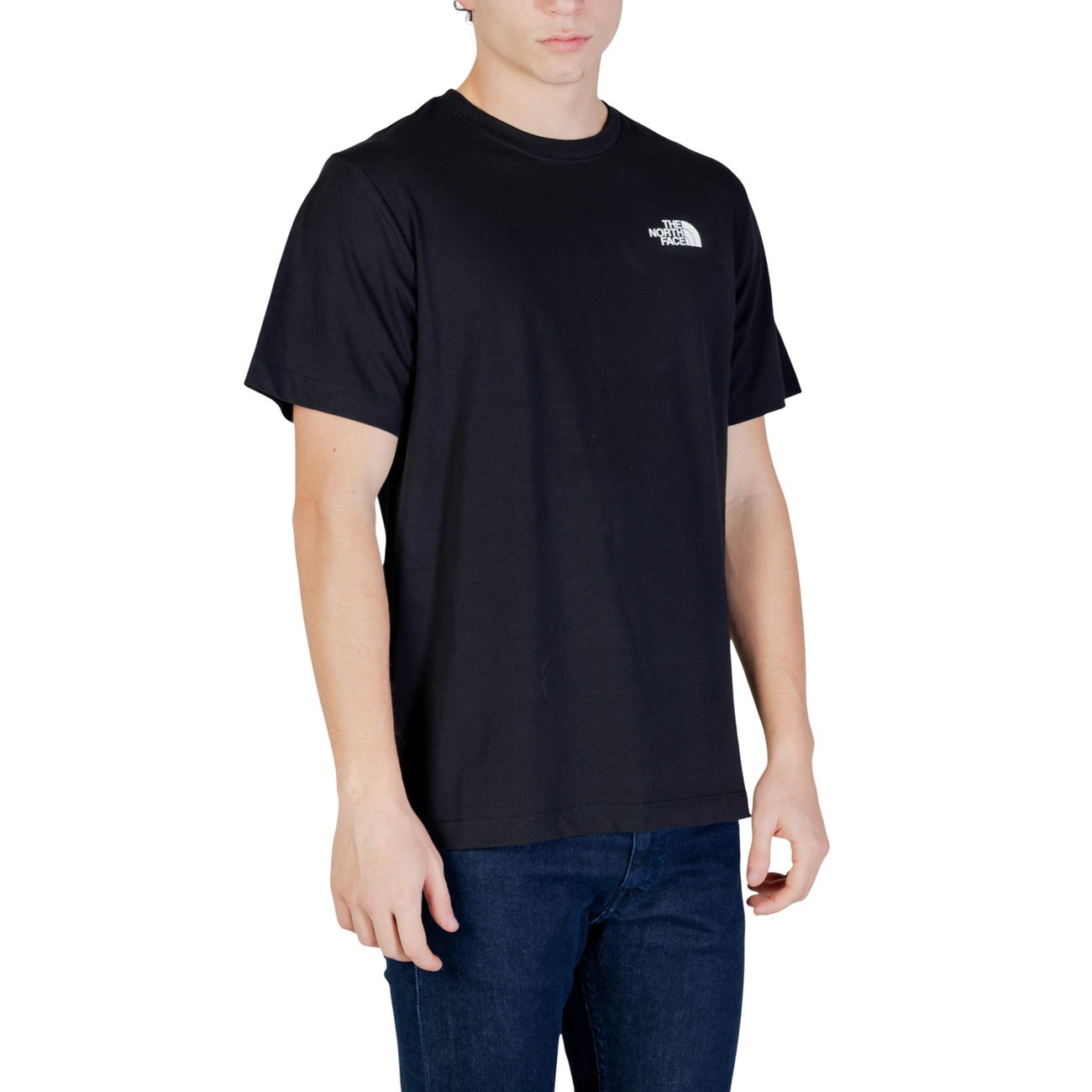2450638 The North Face T-Shirt Nera Stampa Cotone Poliestere Uomo
