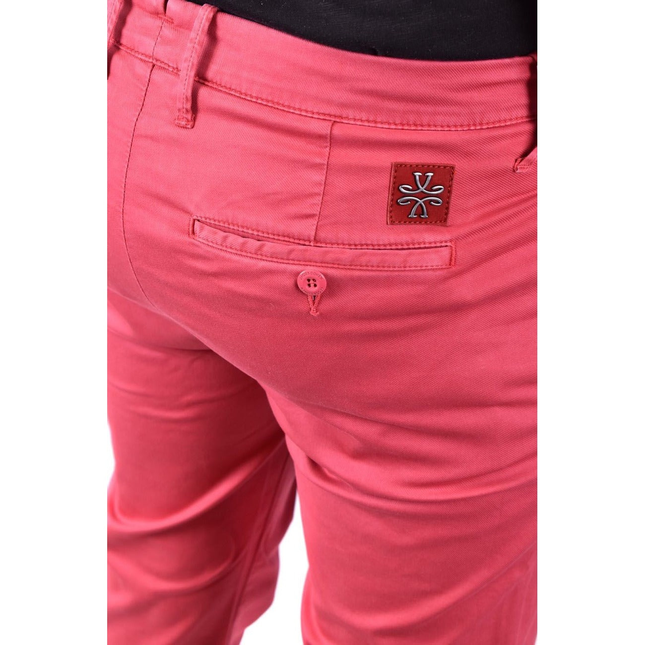 2437791 Jacob Cohen Pantaloni Rosso 100% Cotone Uomo